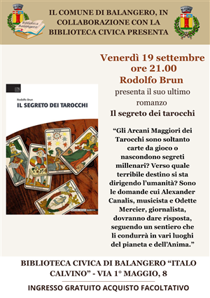 Presentazione del libro "Il segreto dei tarocchi" di Rodolfo Brun