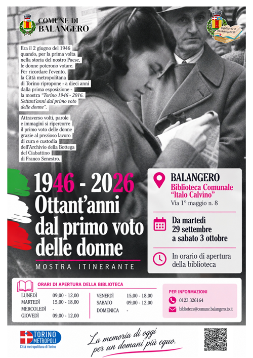 1946-2026: Ottant'anni dal primo voto delle donne