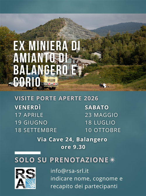 PORTE APERTE al Sito di Interesse Nazionale Ex-Miniera di Amianto di Balangero e Corio