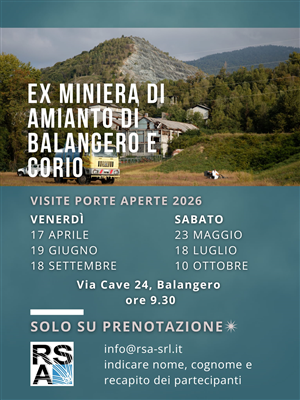 PORTE APERTE al Sito di Interesse Nazionale Ex-Miniera di Amianto di Balangero e Corio