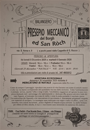 Presepio meccanico del Borgh ed San Ròch