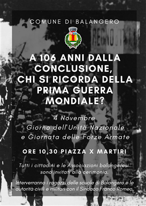 4 Novembre: Giorno dell'Unità Nazionale e Giornata delle Forze Armate.