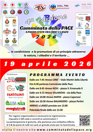 Camminata della Pace - a passo lento tra Ciriè e Lanzo