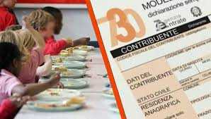 Certificazione refezione scolastica per detrazione spese anno 2025