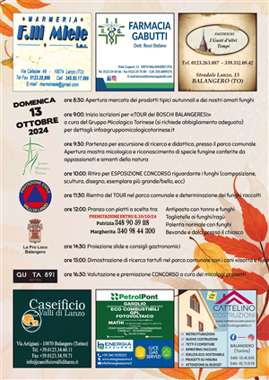 1° Festa del Fungo - 3° Polentata in memoria di Tom